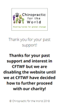 Mobile Screenshot of chiropracticfortheworld.org